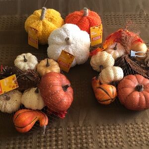 Decorative Fall Pumpkin Set